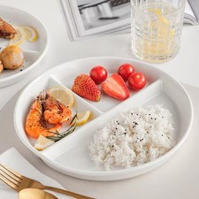 Unbreakable Divided Plates 5PCS for Kids Adults, Compartment Plates, Lightwei...