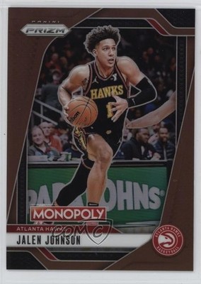 2024-25 Panini Prizm Monopoly Brown Prizm 3/299 Jalen Johnson #26 b6y
