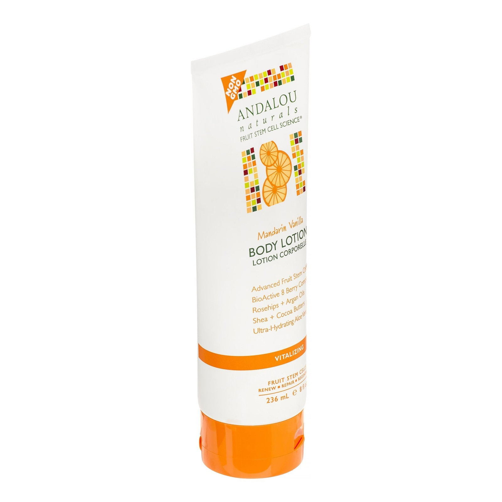Andalou Naturals Mandarin Vanilla Vitalizing Body Lotion 8oz (12 Pack)