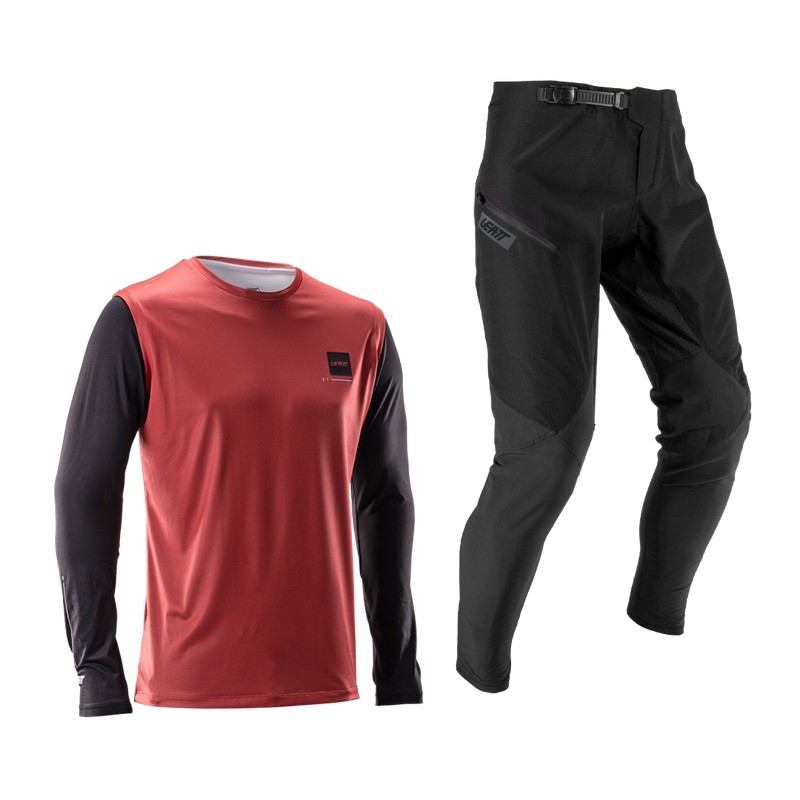 Kit De Ropa Mtb LEATT Gravity 1.0 Para Niños Maillot Y Pantalones Mtb