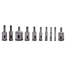 10 Pcs Diamond Drill Bit Set 6/8/10/12/14/16/18/20/22/30mm Glass Hole Saw