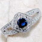 1CT Heat Treated Kyanite 925 Solid Sterling Silver Ring Sz 6 U2-6 — photo 1
