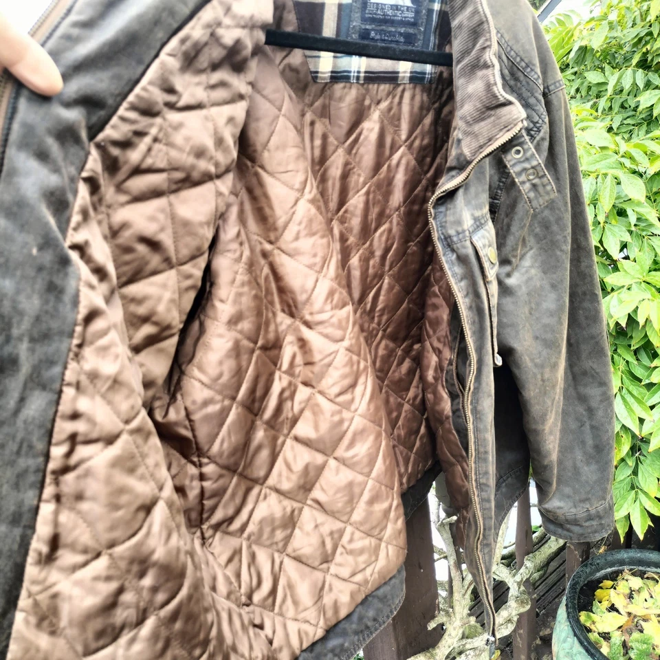 Men's Mantaray Debenhams Biker Style Brown Jacket - Image 2 of 4