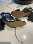 Rebecca Minkoff Black Leather Eyelet Strappy Ankle Buckle Block Sandals 8.5M — photo 3