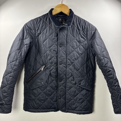 Barbour Children s Liddesdale Quilted Jacket Kids Size Large Black Collared