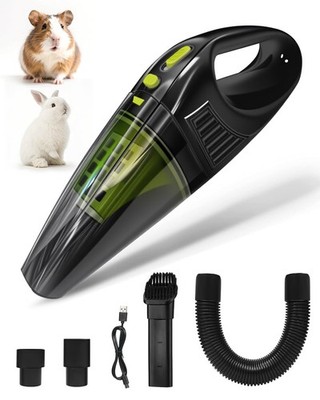 Guinea Pig & Rabbit Poop Vacuum: Extended Capacity Cordless Cleaner for Pet C...