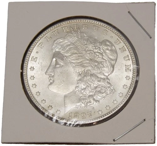1897 Morgan Silver Dollar Philadelphia Mint Choice BU Strong Strike Lustrous
