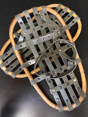 Snow Shoes vintage Swedish made 18.5 inches long 11 inches wide excellent