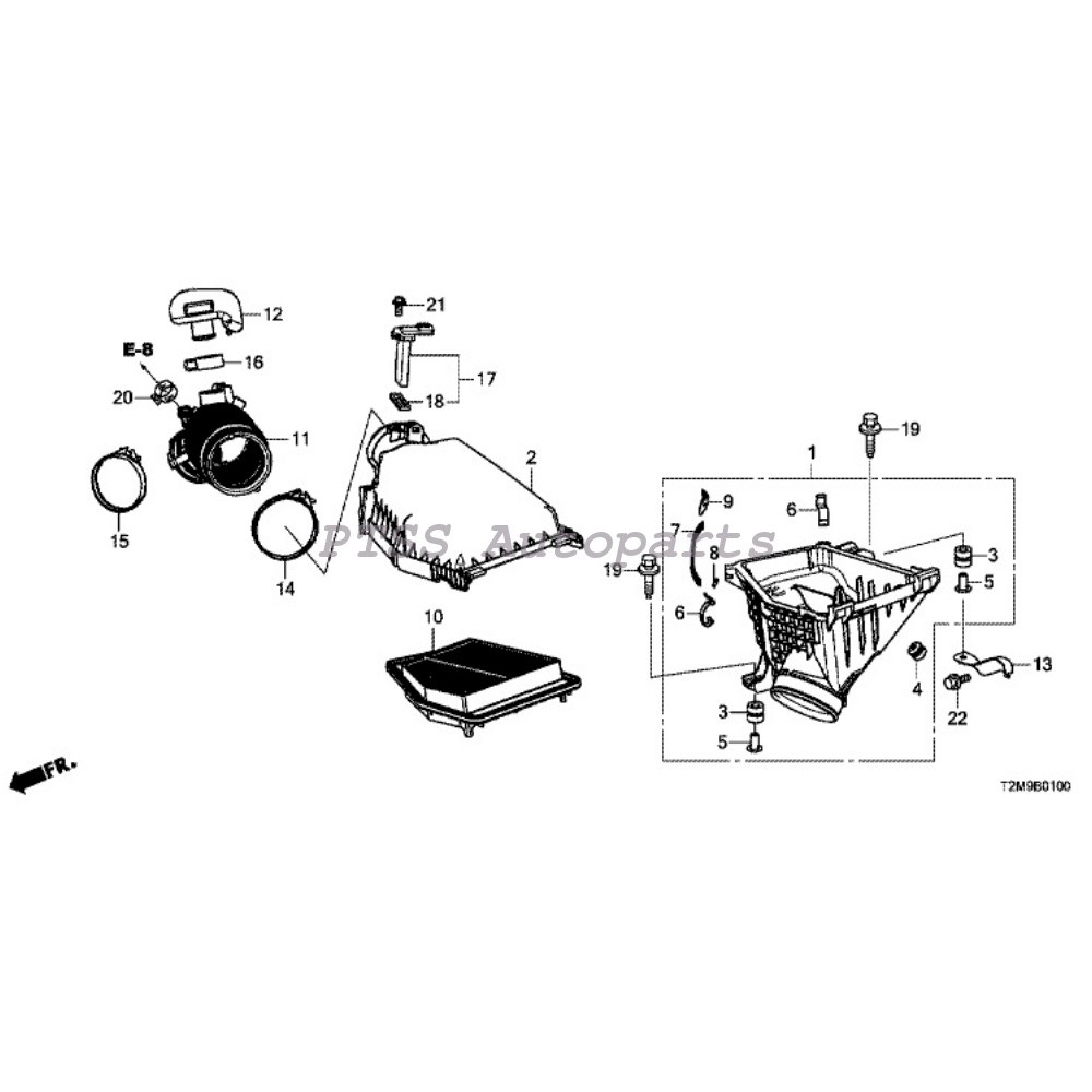 37980-RC0-M01 OEM Hitachi Mass Air Flow Sensor For Honda Odyssey