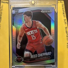 2024-25 Prizm Black Reed Sheppard RC Silver Prizms Rookie #145 Rockets