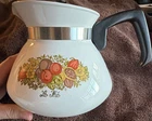 Vintage Corning Ware 6-Cup Coffee/Tea Pot P-104-8 Spice of Life "Le The’