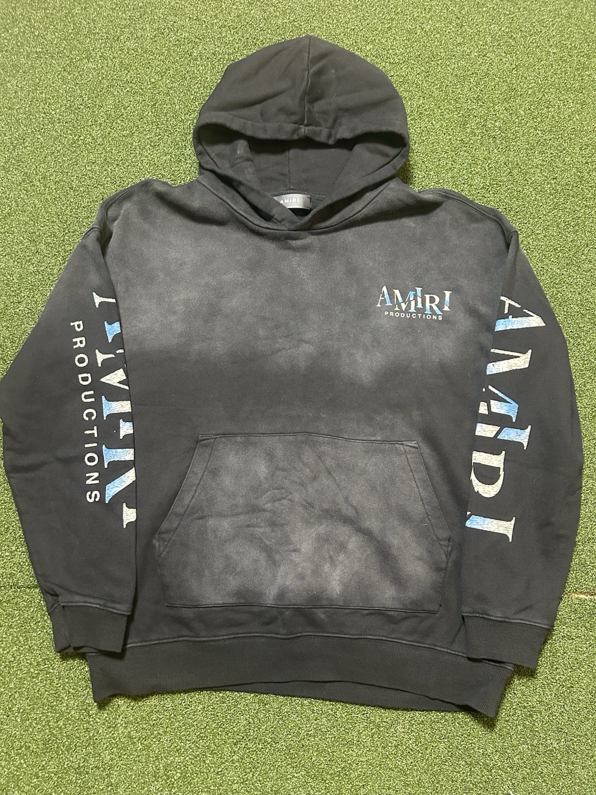 Amiri Men's Hoodie Sweatshirt Black Size Large New Without Tags 100percent Authentic image 2