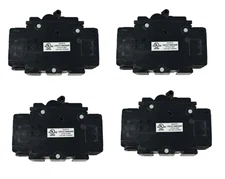 Lot of 4 – Hongfa HF 580063610 60A 120/240V 2-Pole UL489 DIN-Rail Breaker Used