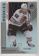 2018 Upper Deck SP Game Used Authentic Rookies Rainbow 141/294 Luke Johnson 3x1