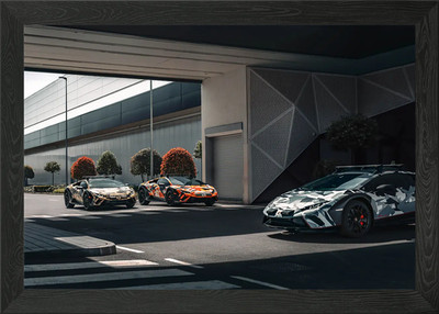 lamborghini huracan Framed Wall Art Poster Canvas Print Picture