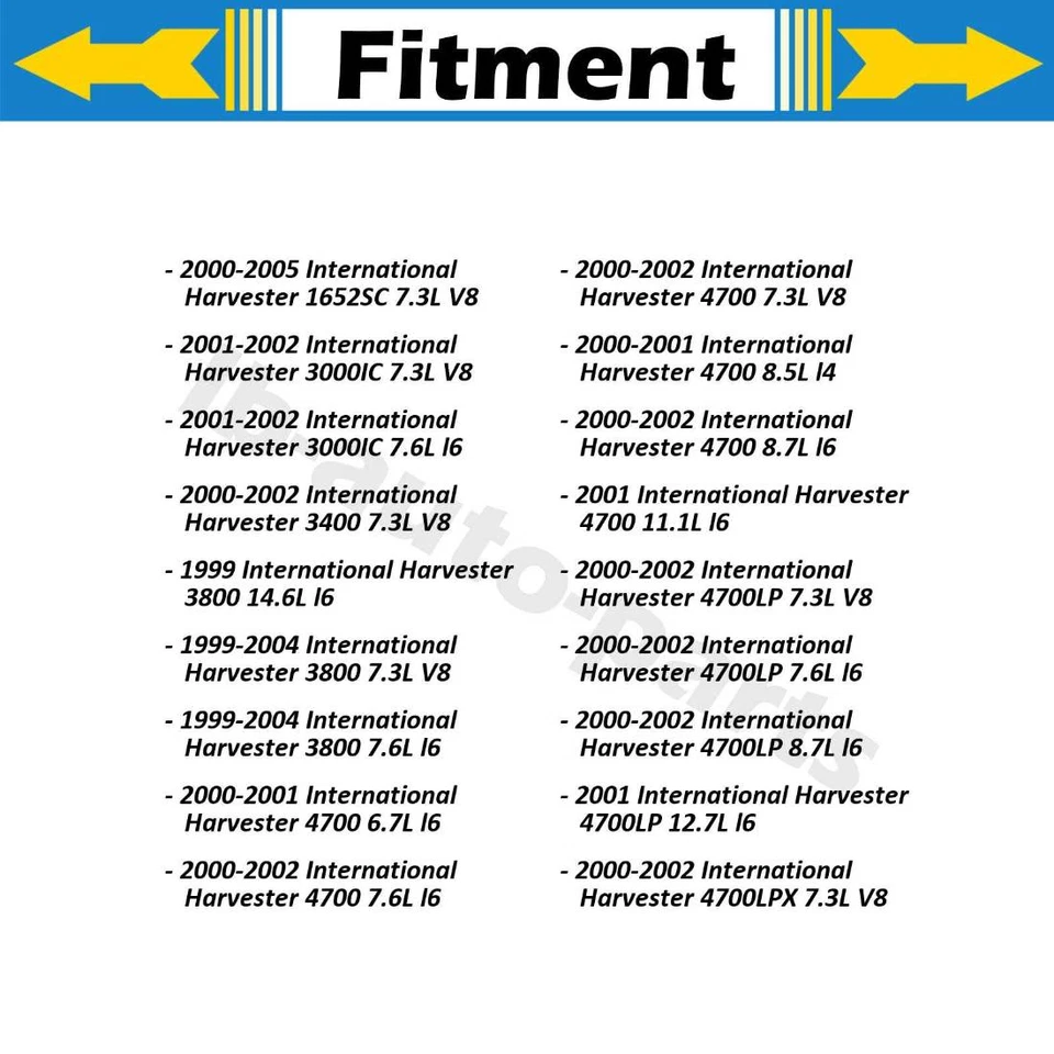 Manguera de freno trasera izquierda 2x para International Harvester 4700LPX 7,3 L 2000-2002 Foto 2 de 4