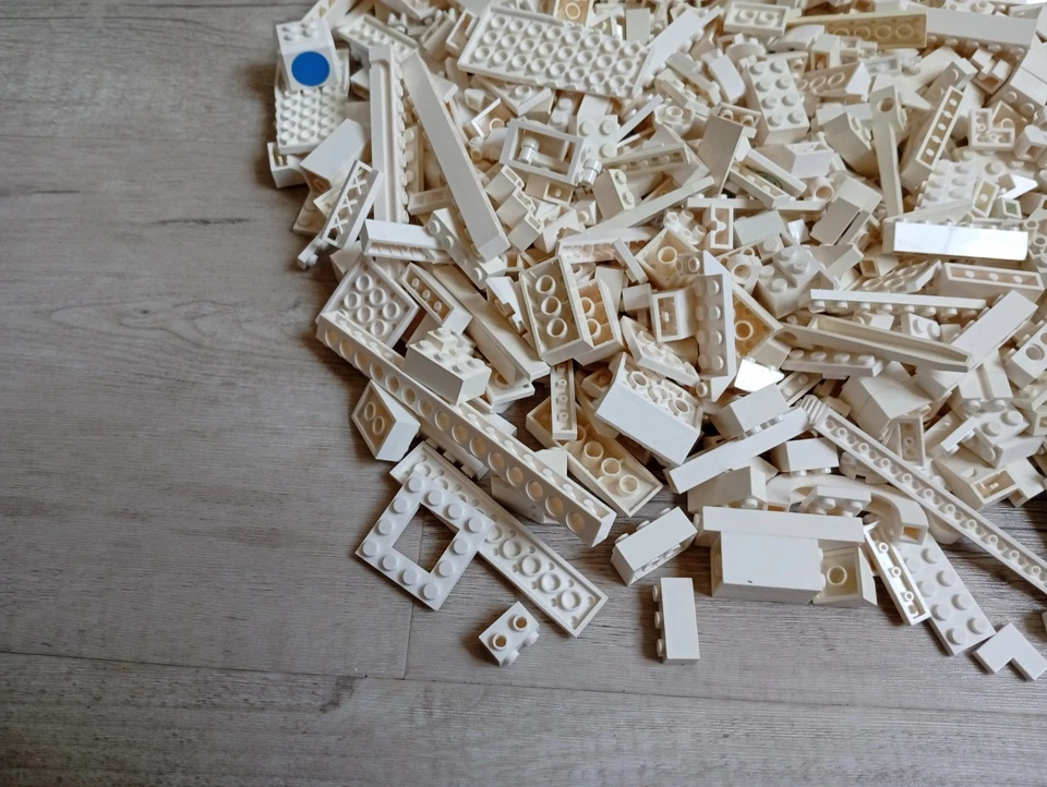 Blanc - lot LEGO vrac pieces Blanc - 2kg - kilo divers univers plaques bloc - Photo 4/4