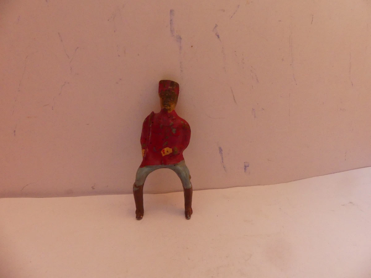 Figurine Starlux Motocycliste WW1 - Blanc De Meudon - Échelle 54mm - France - Occasion Très Bon état