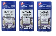 BL Dr Teals Deodorant Lavender Vanilla Aluminum-Free 2.65 oz X 3 Packs