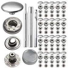 12.5mm 633# Snap Fastener Stainless Steel Poppers Press Stud Cap Button for B...