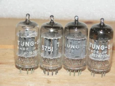 4 Tung-Sol 5751  Tubes (USA)-TEST GOOD