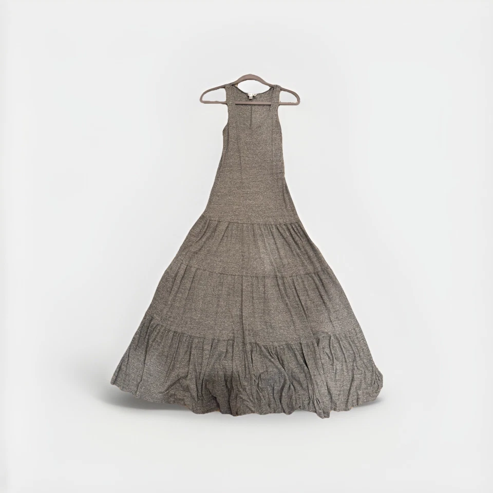 Maxi Vestido Cabi Resort Gris Talla Xs Se Ajusta a un Pequeño, Algodón Muy Cómodo. Foto 4 de 4