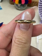 Blanks Jewelry- Solid 14k Bubble Band (Size 7; Yellow Gold)