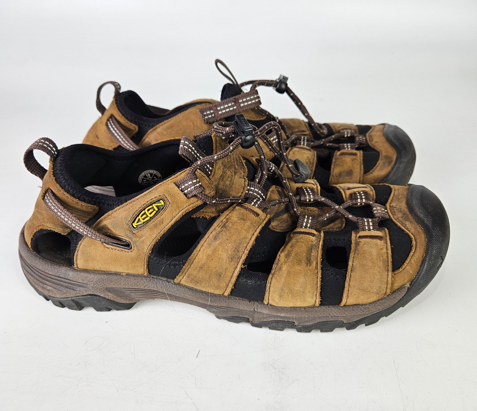KEEN Targhee III sandali sportivi da trekking uomo punta chiusa impermeabili marrone taglia 10