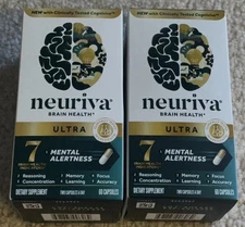 Neuriva Ultra Brain Health Supplement - 2 x 60 Capsules Maximize your brain's