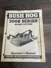 Bush Hog 3008 Series Cutter Operators Manual