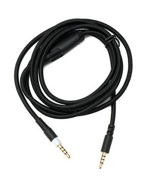 SYSTEM-S Ersatz Kabel 150cm AUX 3,5 mm geflochten für Hyperx Cloud Mix Alpha