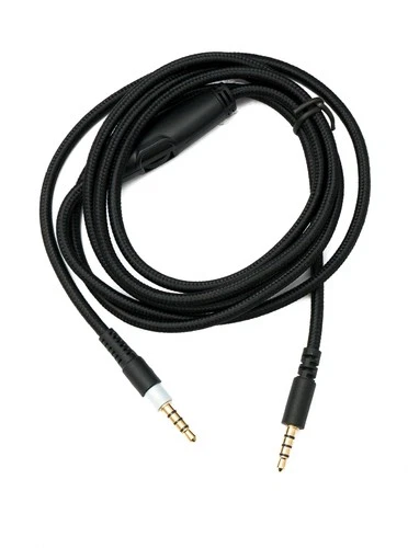 SYSTEM-S Ersatz Kabel 150cm AUX 3,5 mm geflochten für Hyperx Cloud Mix Alpha