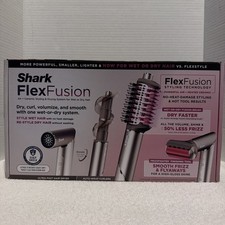 Brand New Shark HD641 FlexFusion Hair Dryer Fusion Hair Brush Ceramic Air Styler