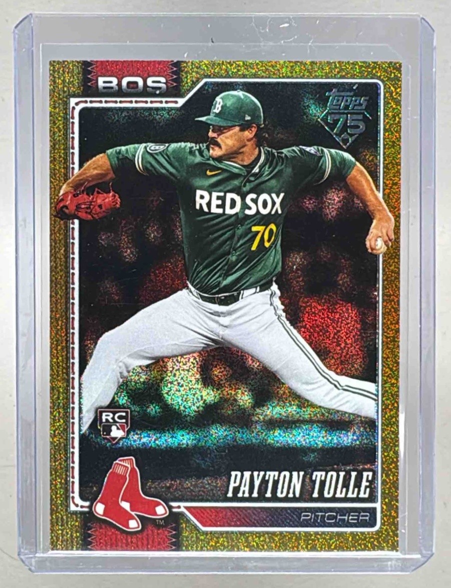 Payton Tolle 2026 Topps #15 Gold Sandglitter Rookie RC /50