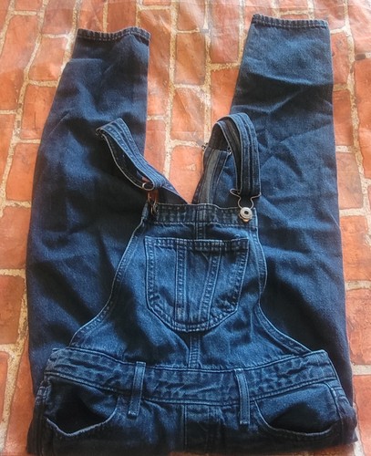 Abercrombie Kids Girls Overalls Pants Sz Small Blue Denim