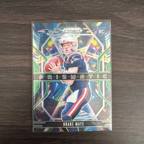 Drake Maye 2024 Panini Prizm - Prizmatic #2 Green Prizm (RC)