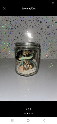 Mermaid Jewelry Jar w/ REAL PEARLS