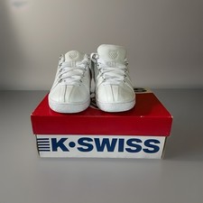 K-Swiss Men's White Low Top Lace-Up Athletic Sneakers New with Box