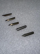 Joseph Gillott Dip Pen Assorted Nibs Diamond Stub Public Pen Warranted 5 Nibs