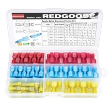 80PCS Spade Quick Disconnect Wire Connectors, 22-10 AWG Male 22-10 AWG Kit 80
