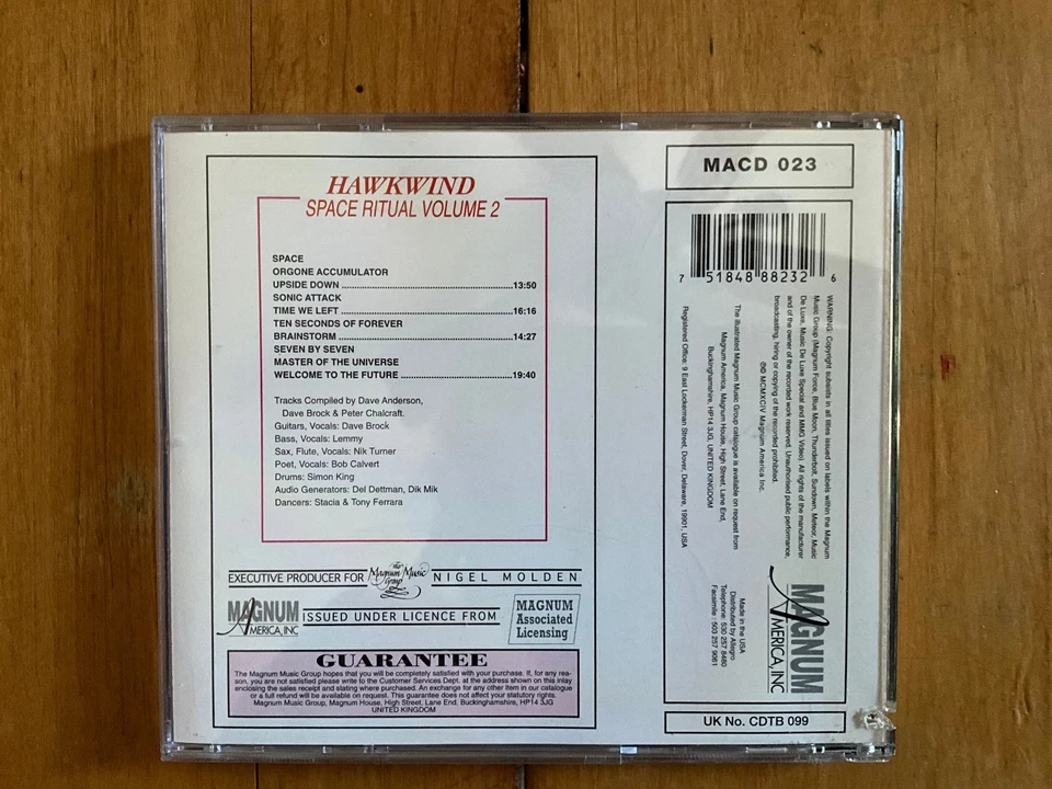 Hawkwind - Space Ritual Volume 2 (CD, Good Condition), Spacerock Classic Foto 2 de 4