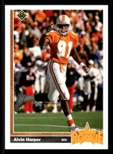 1991 Upper Deck - Alvin Harper #24 Rookie Dallas Cowboys