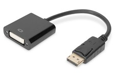 Image of Assmann 340409 LCD/Display Port Adapter Cable DisplayPort to DVI 24 + 5) Pin Mal