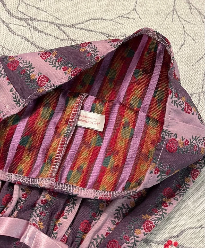 Conjunto de traje de disfraz púrpura vestido de fiesta de Carolina muñeca American Girl de 18" Foto 4 de 4