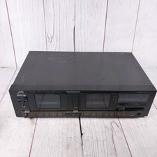 ONLY 1 SIDE WORKS - JVC KD-W55J Double Cassette Tape Deck Dubbing - FOR PARTS