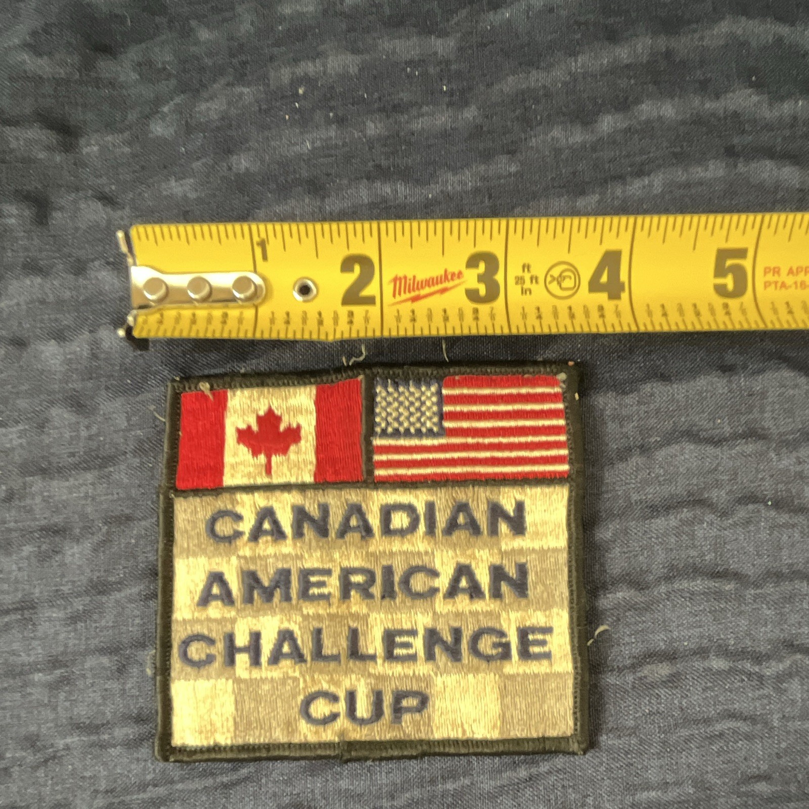 Canadian American Challenge Cup Embroidered Sew-On Patch USA & Canada ...
