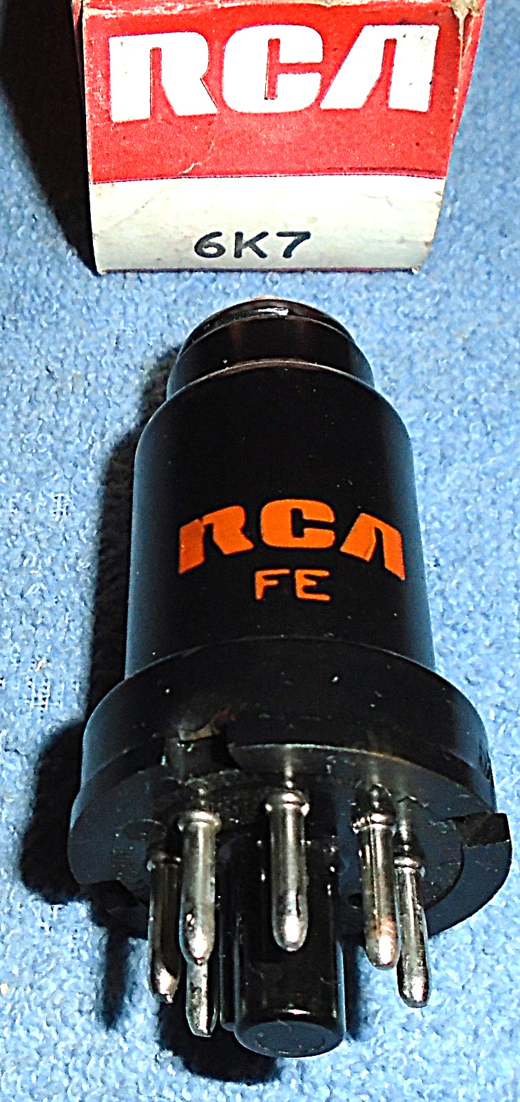 1 NOS RCA 6K7 Vacuum Tube - 1975 RF Pentode for Vintage AM Radios