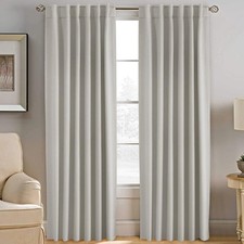 H.VERSAILTEX Blackout Curtains Thermal 52"W x 84"L Pack of 2 , Ivory/Cream