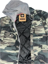 Dickies Mens Built To Work Camouflage Full Zip Hooded Jacket Size L