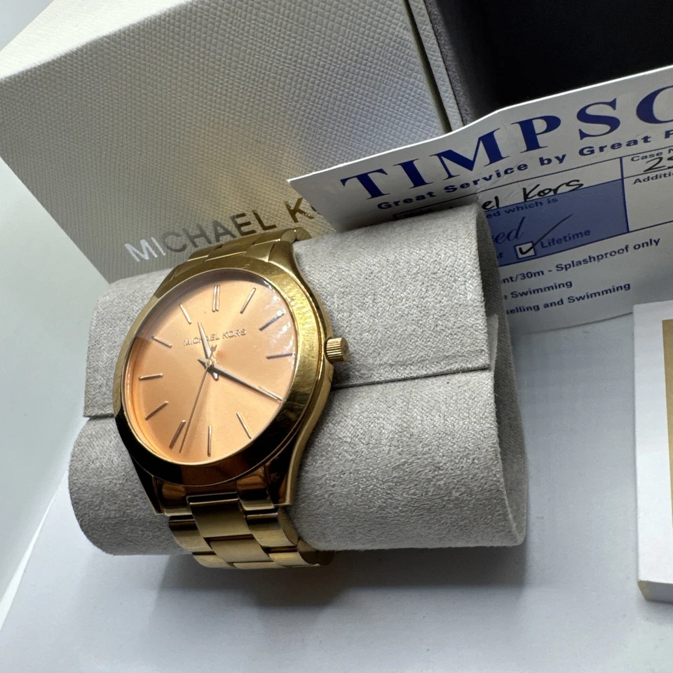 MICHAEL KORS Slim Runway MK3197 Rose Gold Women's wrist Watch MK Watch  - Image 2 of 4